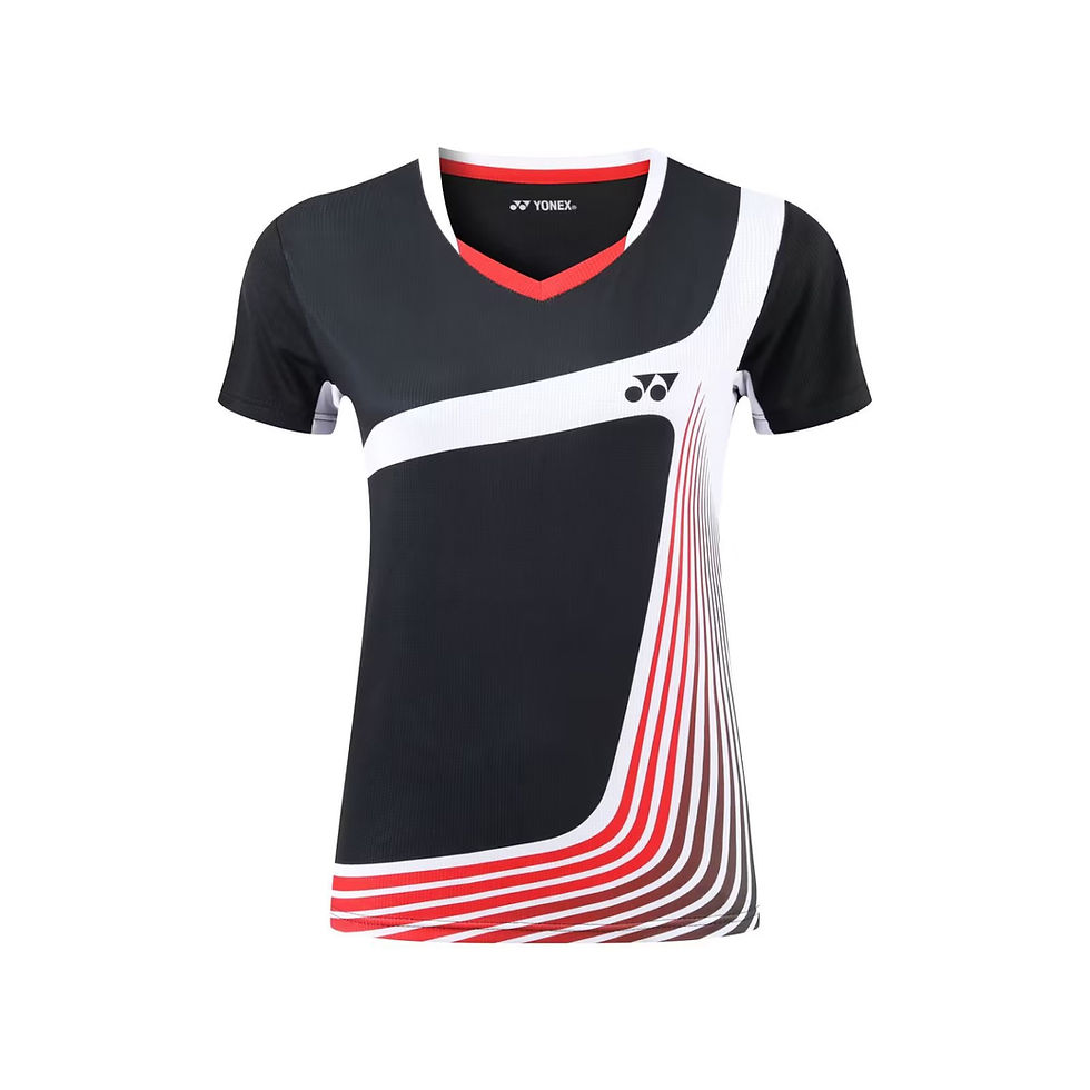 Thumbnail: Yonex Game Wear Couple T-Shirt (Black/Red/White)