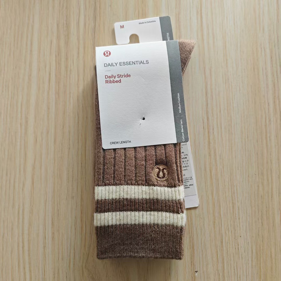 Thumbnail: Lululemon Crew Socks Daily Essentials Logo Socks 3 Pairs for Men Women Comfort
