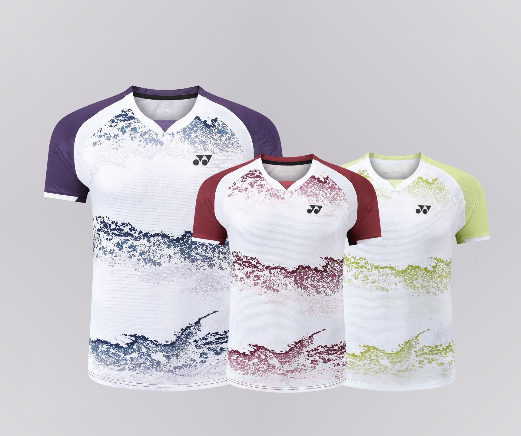 Yonex Training T-Shirt Game Wear Badminton Tennis Breathable Quick Maroon Wave