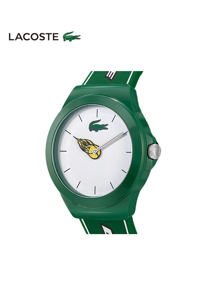 Thumbnail: Lacoste Unisex Neocroc Green Silicone Strap Watch