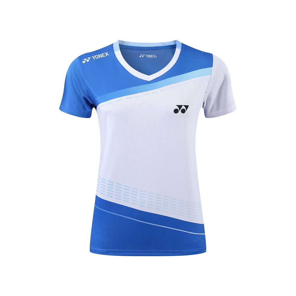 Thumbnail: Yonex Game Wear Couple T-Shirt (Blue/Navy/Red)