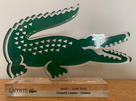 Ακόμη μια διάκριση για την ομάδα της Lacoste Greece στο EMEA region – κατακτώντας το "Growth Leader Award 2026" !