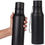 Thumbnail: Custom Engraved Black Water Bottle with Strap | Corporate Gift Bangalore