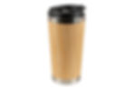 450 ml stainless-steel bamboo travel mug with leak-proof lid — supplied by SRTC Corporate Gifts Bangalore.