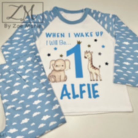 Safari Birthday Pyjamas