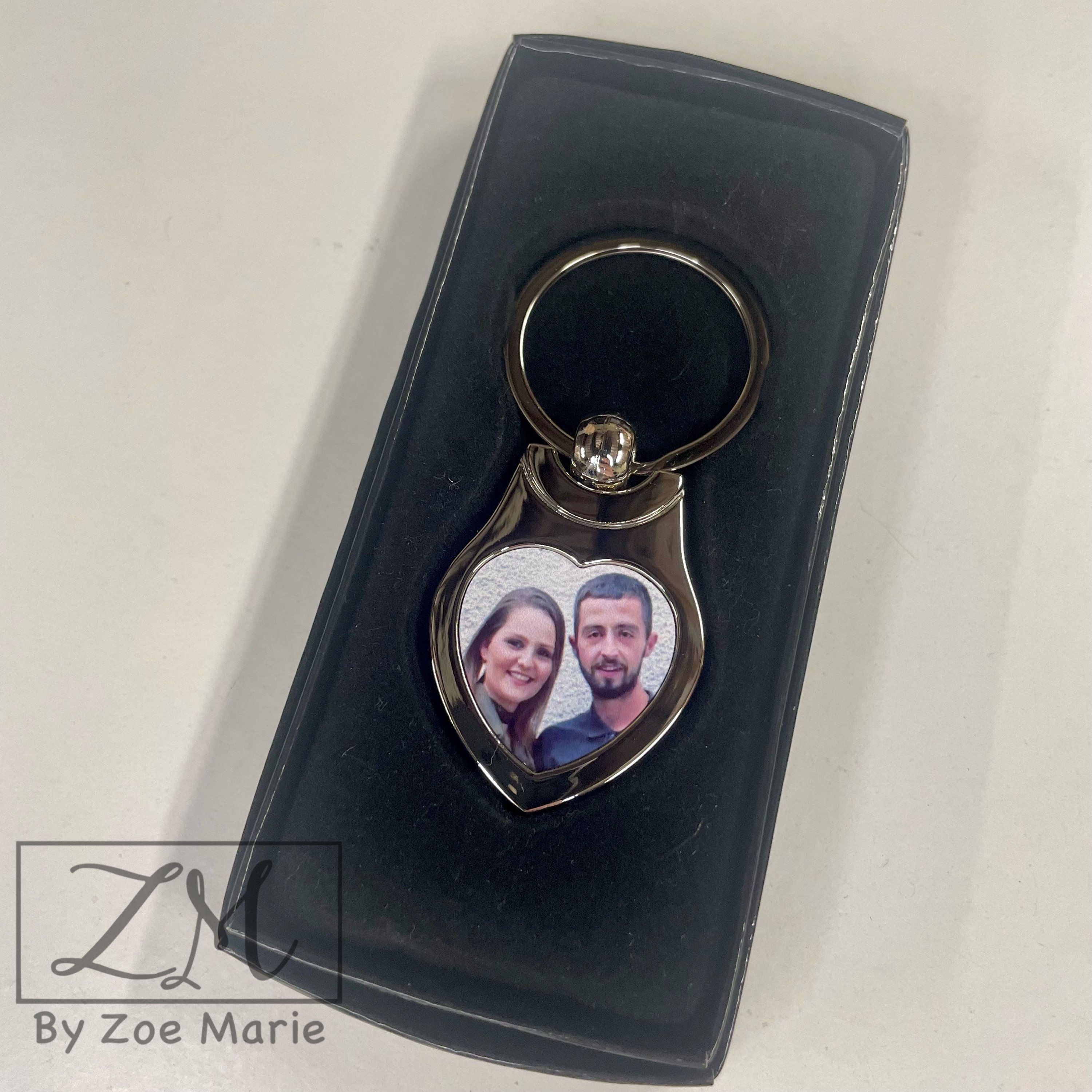 Photo Heart Shape Keyring