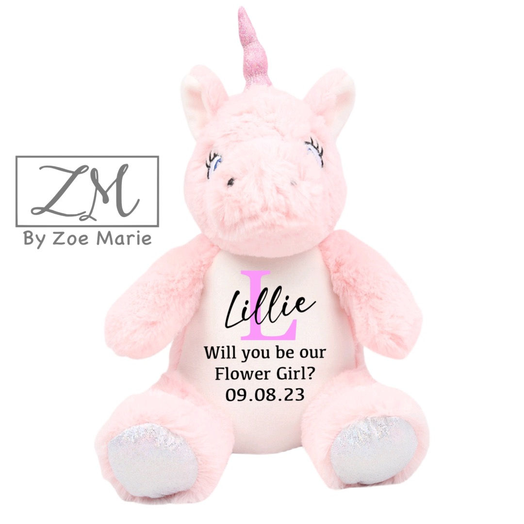 Personalised Flower Girl Teddy