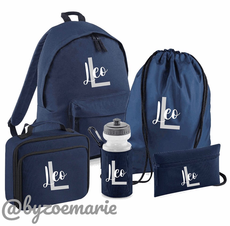 Thumbnail: Personalised School Bag Set