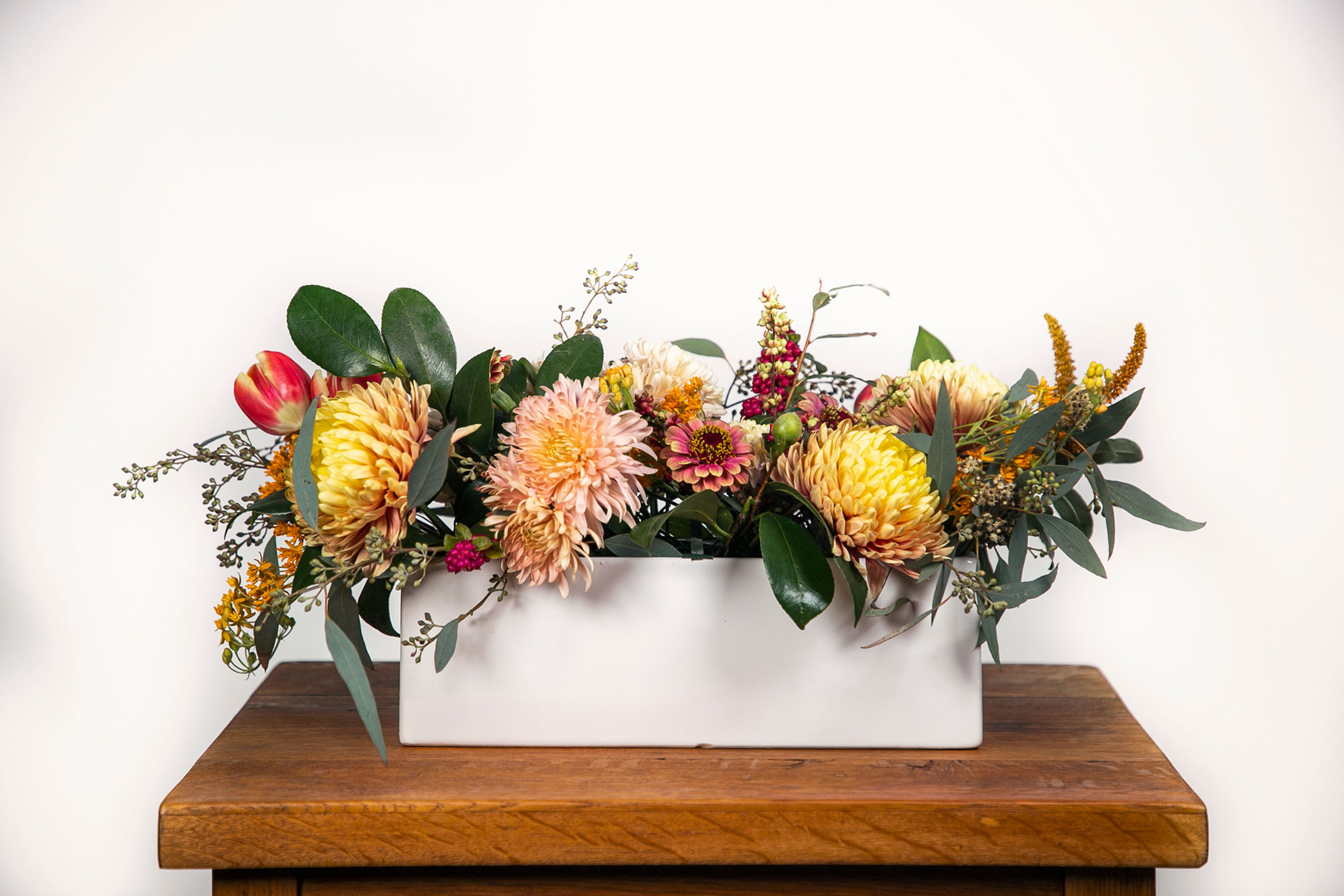 Thanksgiving Long & Low Arrangement