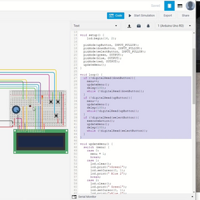 LCD_Menü mit Arduino, LCDعرض قائمة على شاشة , Tinker Cadشرح بسيط لموقع 