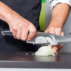 Sliced onions