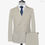 Thumbnail: Cream Double Breasted Slim-fit Suit