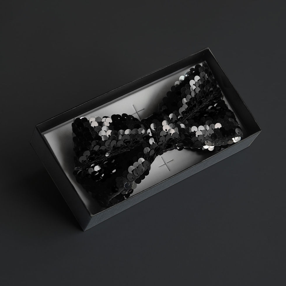 Thumbnail: Adjustable Sequin Bow Tie