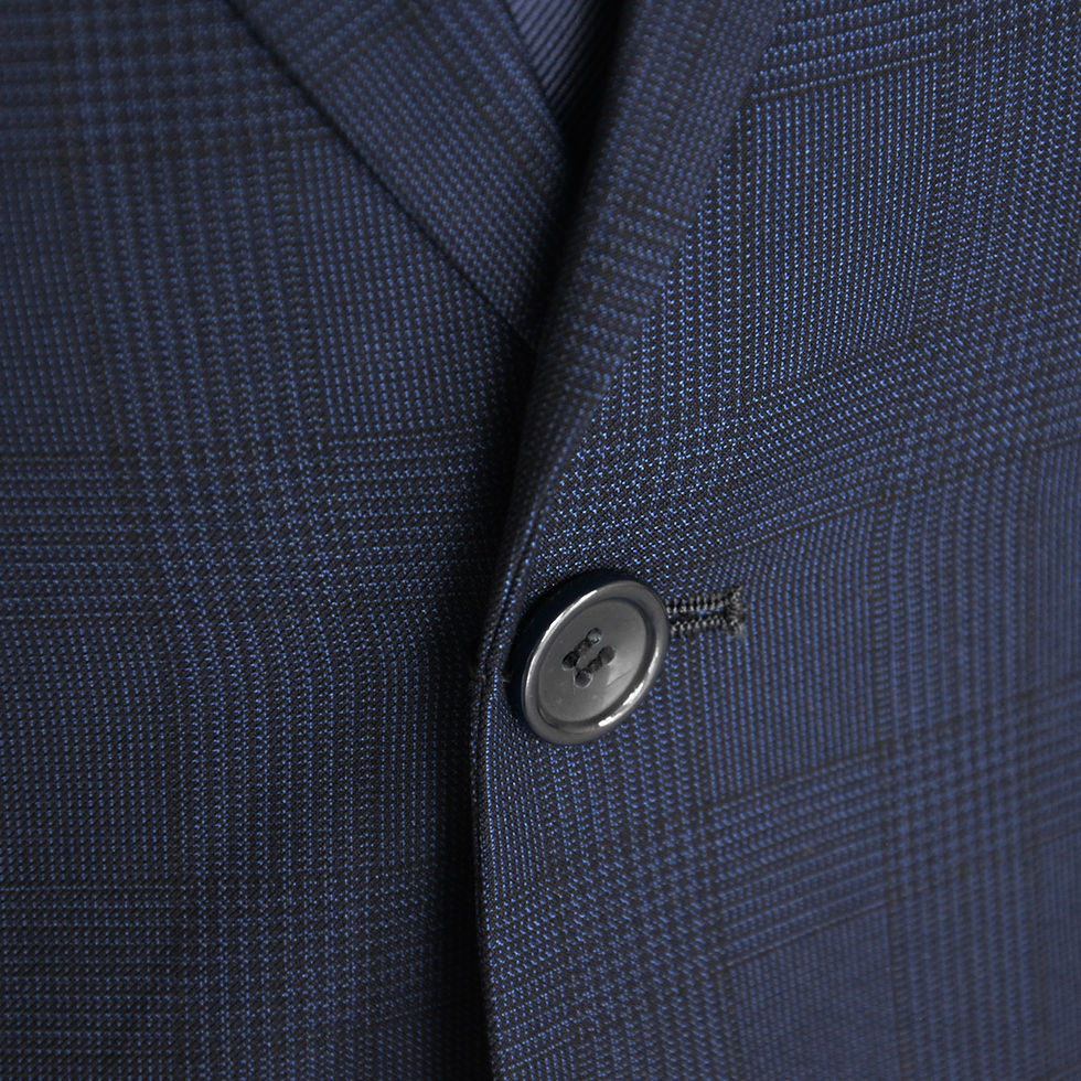 Thumbnail: Blue Checked 2-Button Suit