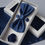 Thumbnail: Navy Blue bow tie cufflinks pocket square lapel pin set