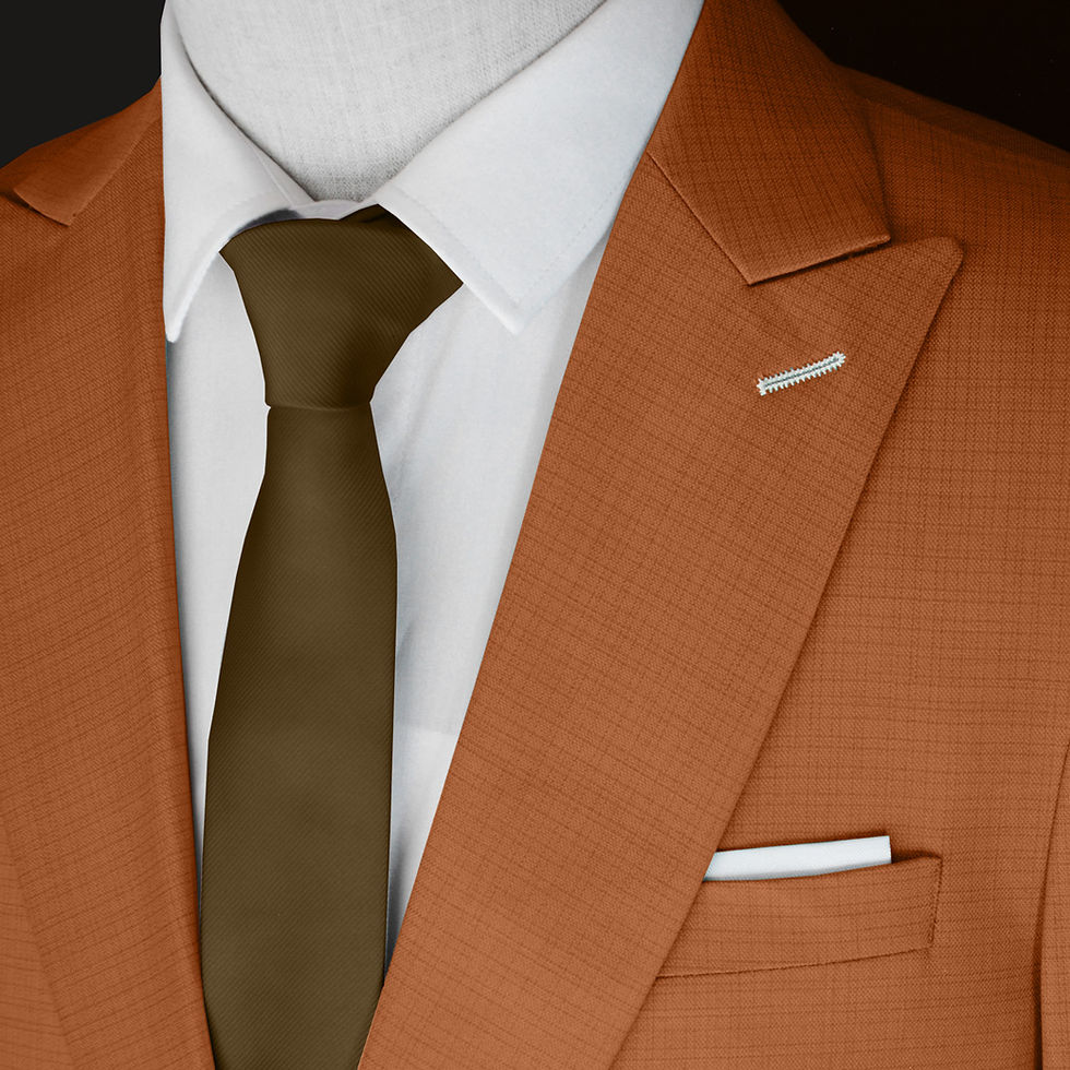 Thumbnail: Caramel Bamboo 1-Button Slim-Fit Suit