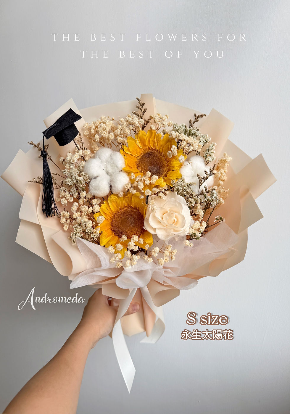 縮圖：S size 🎓太陽花花束 sunrise (永生太陽花）🌟大熱