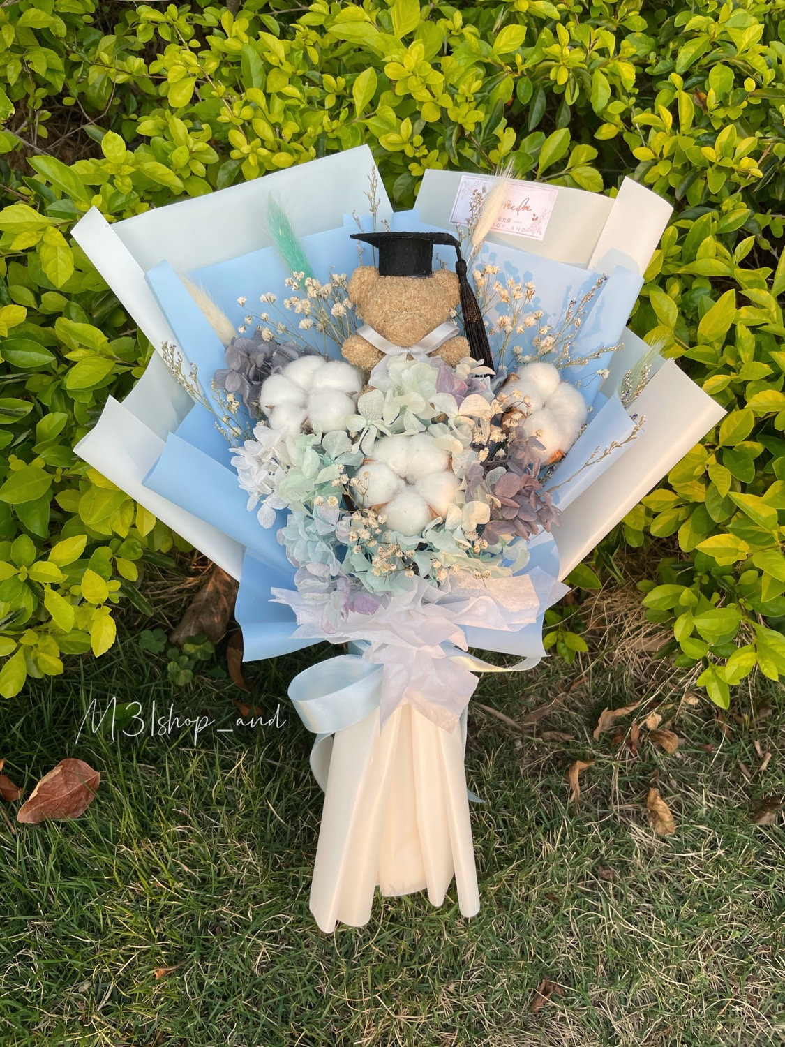 小熊花 Baby Blue繡球花版本 M31flowershop 小熊花 Baby Blue繡球花版本 M31flowershop
