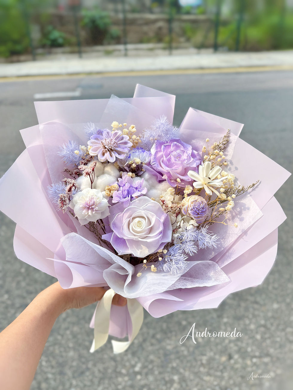 縮圖：幻紫星河-韓式永生花束 💜🪻