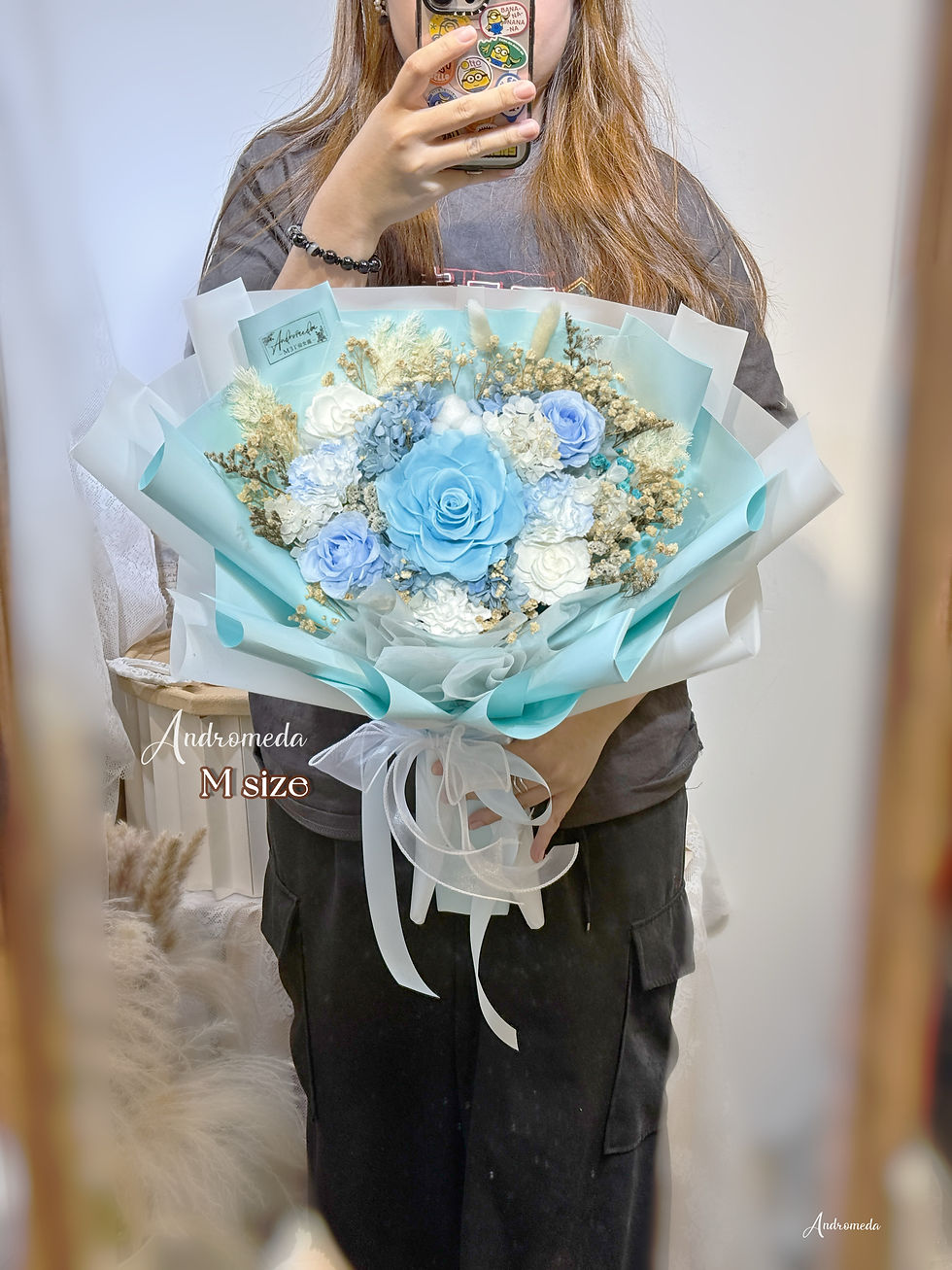縮圖：「藍天空」花束- S size  𝒮𝓀𝓎 𝒷𝓁𝓊𝑒 🌥  