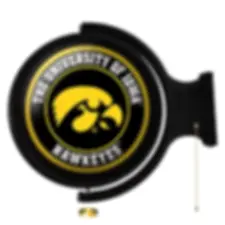 Iowa Hawkeyes - Rotating Lighted Wall Sign