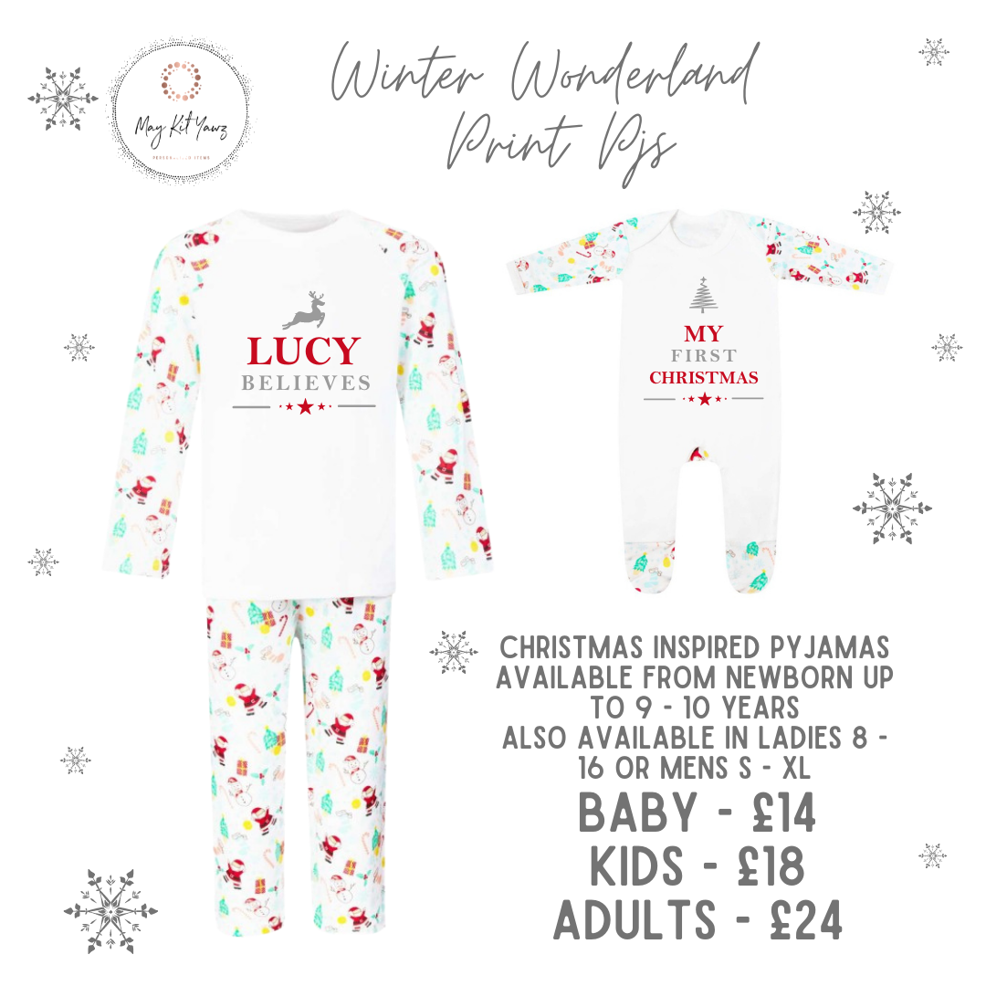 Winter Wonderland Print Pyjamas