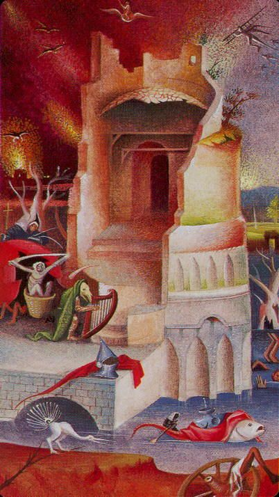 Carta della Torre dei Tarocchi di Bosch: simbolo di rottura, liberazione e cambiamento improvviso ne"Carta della Torre dei Tarocchi di Bosch: simbolo di rottura, liberazione e cambiamento improvviso nel percorso evolutivol percorso evolutivo