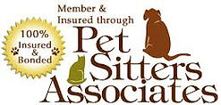 Walks and Whiskers Member & Insured through Pet Sitters Associates