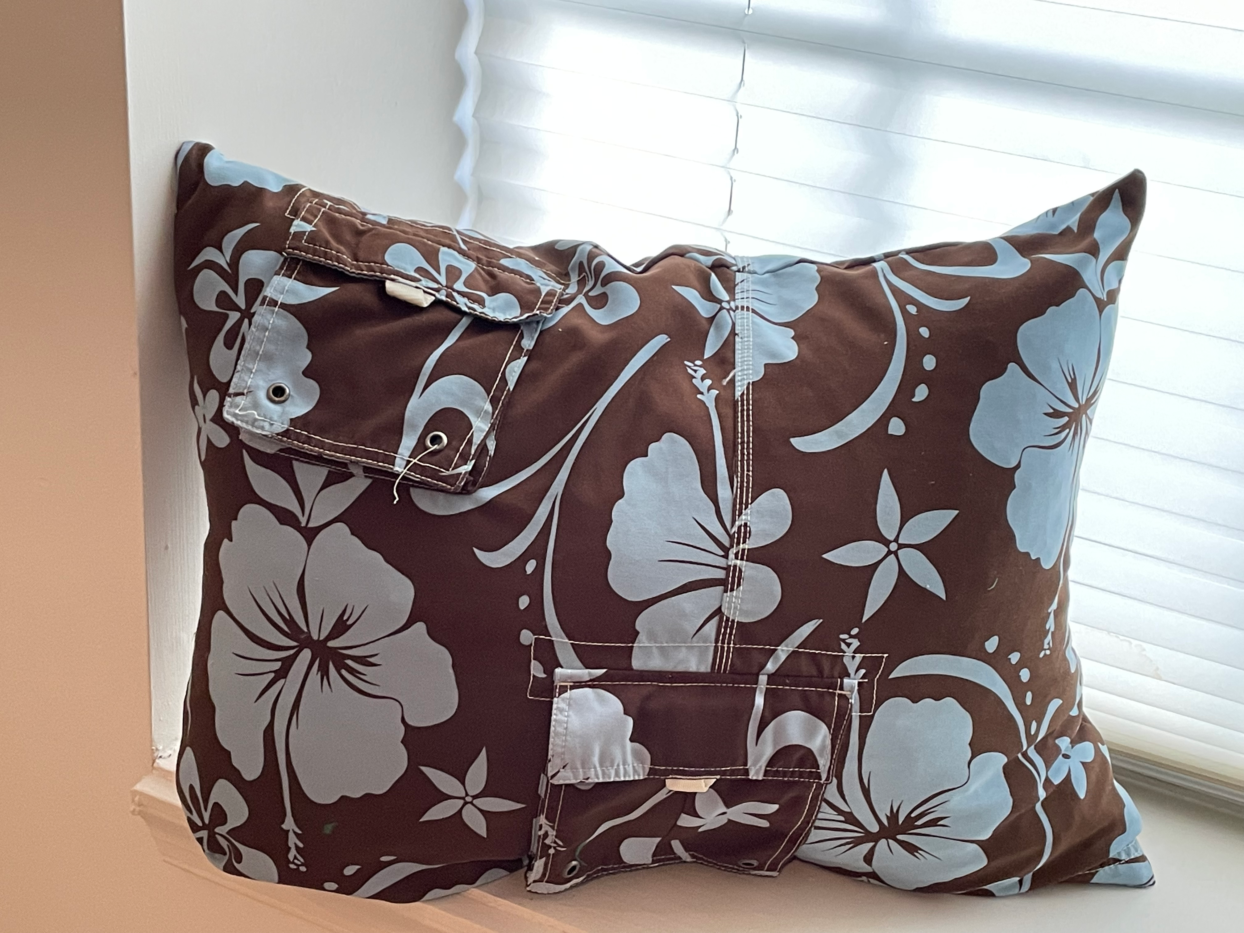 "Chocolate Blooms" Pillow