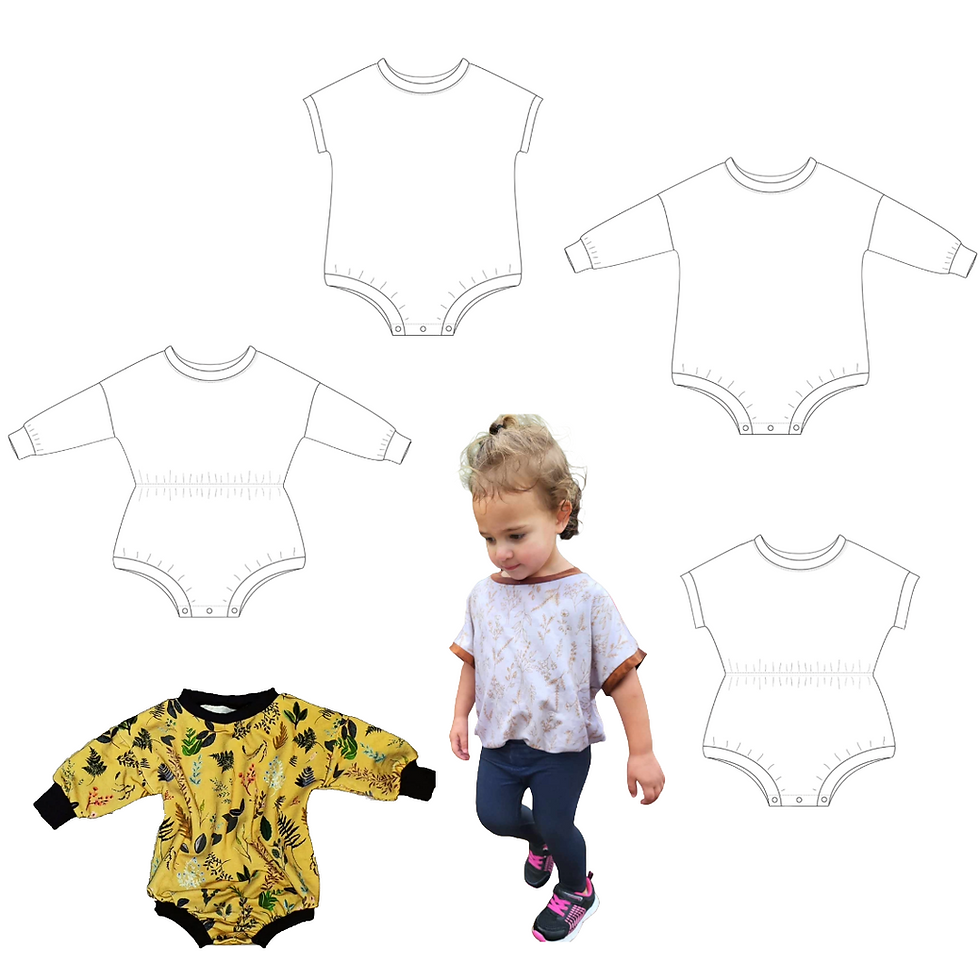 Thumbnail: Custom Oversized Sweater Romper | Diaper Shirt | Bodysuit