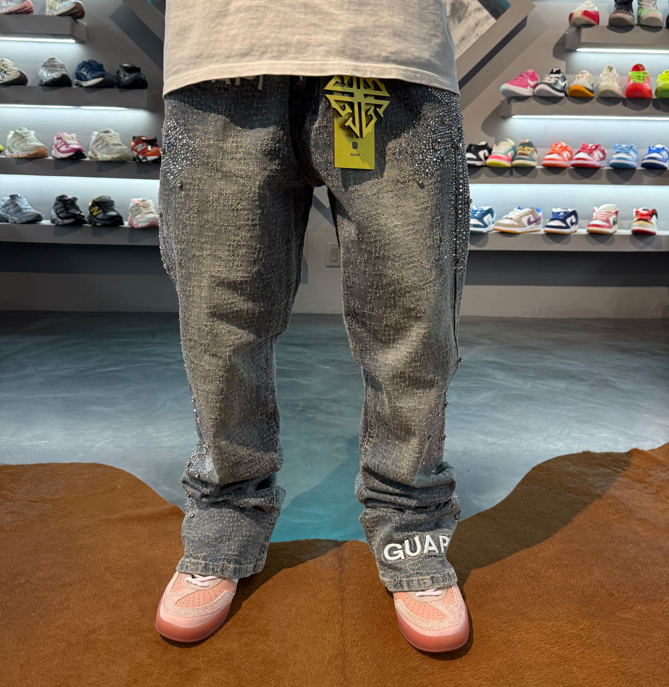 Guapi rhinestone jeans