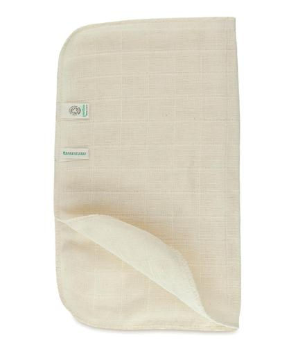 Thumbnail: Organic Cotton muslin face cloth - 25 x 25cm - GOTS. 5 Pack