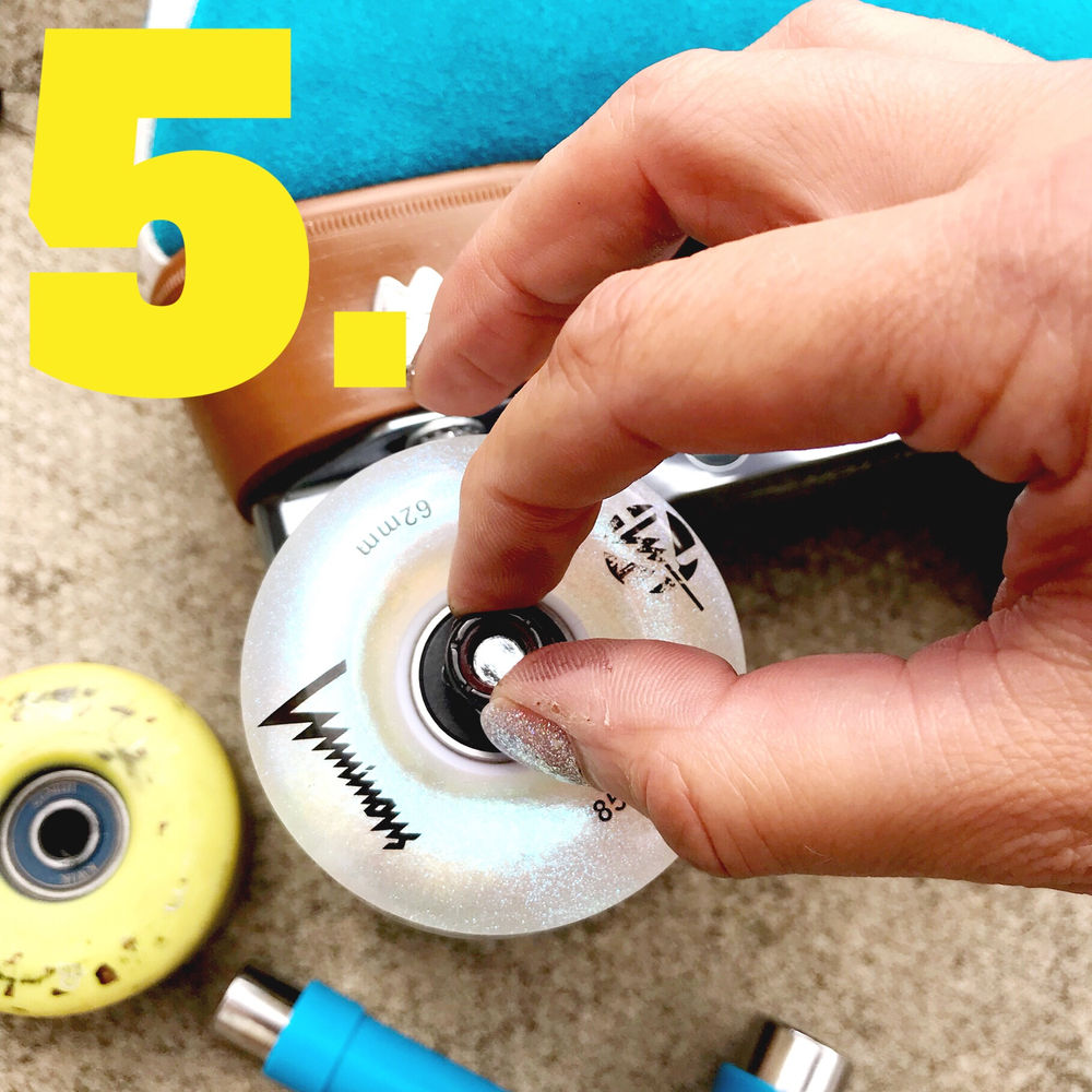 How to change roller skate wheels.