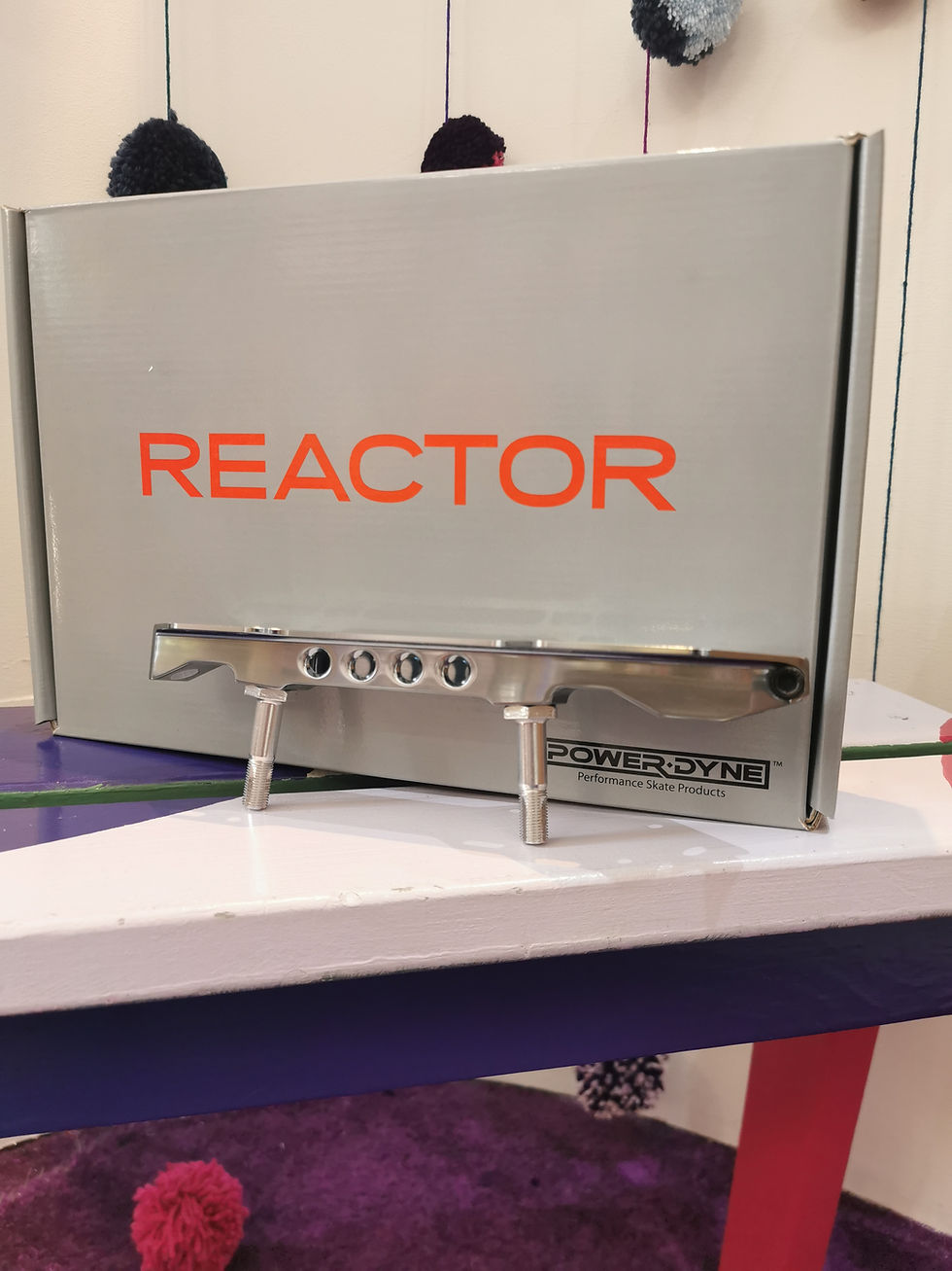 Thumbnail: Side view; Powerdyne Reactor PRO plate  in front of silver box