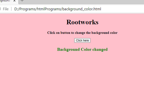 Example in HTML