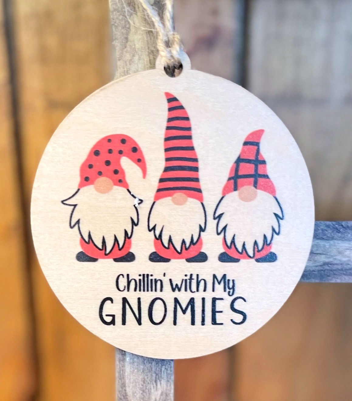 Chillin with my Gnomies Ornament