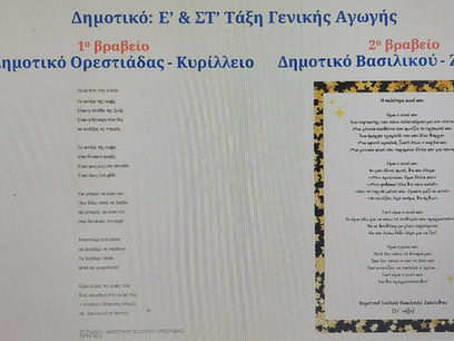 1ο ΒΡΑΒΕΙΟ ΠΑΝΕΛΛΑΔΙΚΟ ΣΤΟ ΣΧΟΛΕΙΟ ΜΑΣ!🎖
& ΕΠΑΙΝΟΣ ΣΥΜΜΕΤΟΧΗΣ!