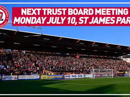 Next Trust Board meeting July 10