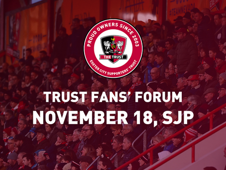 Trust Fans' Forum on November 18