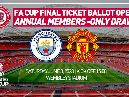 Annual FA Cup Final ticket ballot now open!