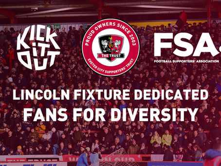 Club dedicates Lincoln fixture to Fans For Diversity partnership