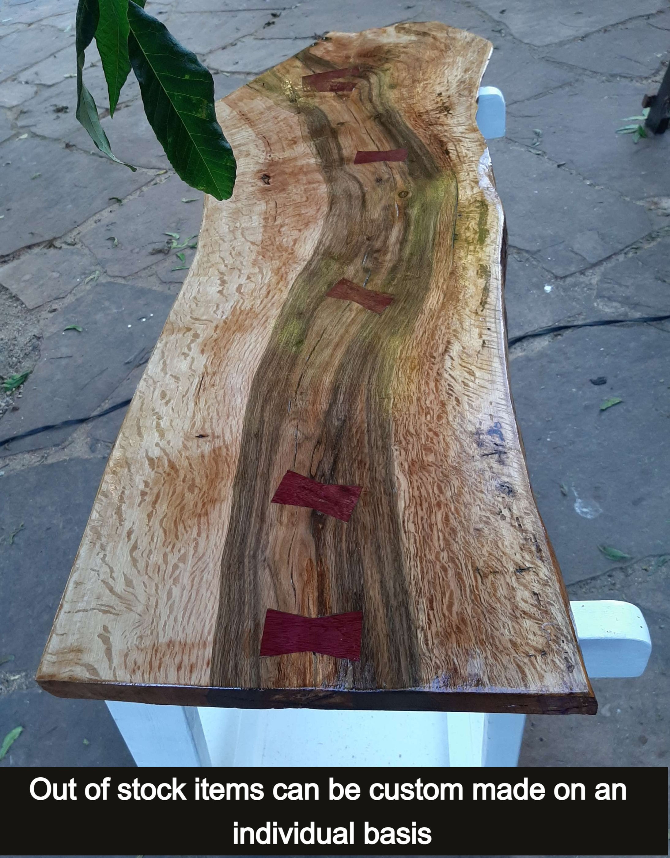 Live Edge oak BBQ Caddy