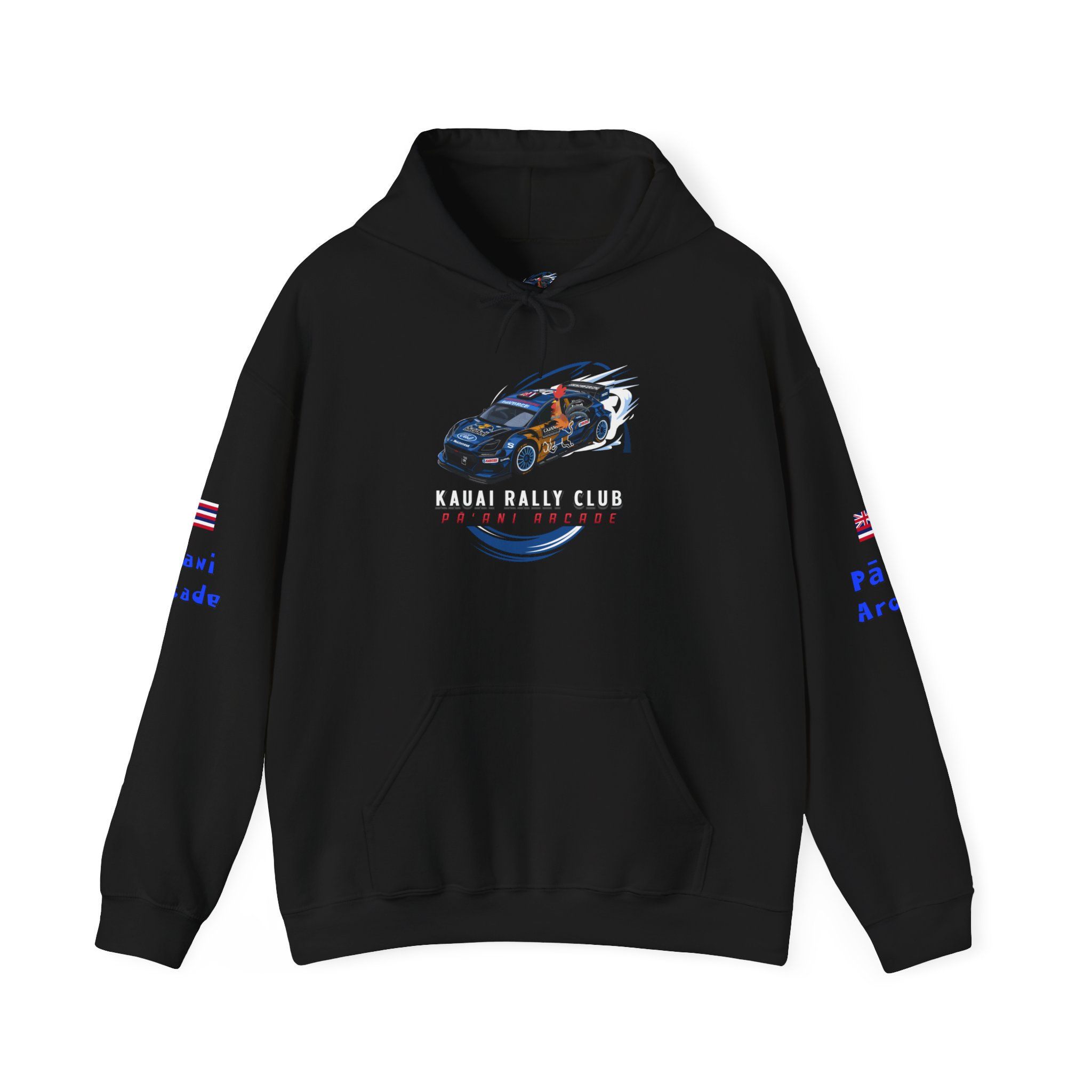 Kauai Rally Club Hoodie - Unisex Heavy Blend™ Sweatshirt with Flags