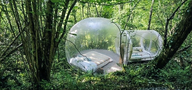 Bulle pour dormir dans la forêt chez Dormir en Bulle