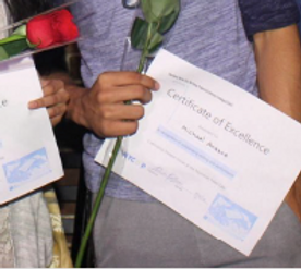 Estudiantes de CrotonaIHS en la ceremonia de premios CTE