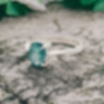 Emerald Ring .925 Sterling Silver (O2)