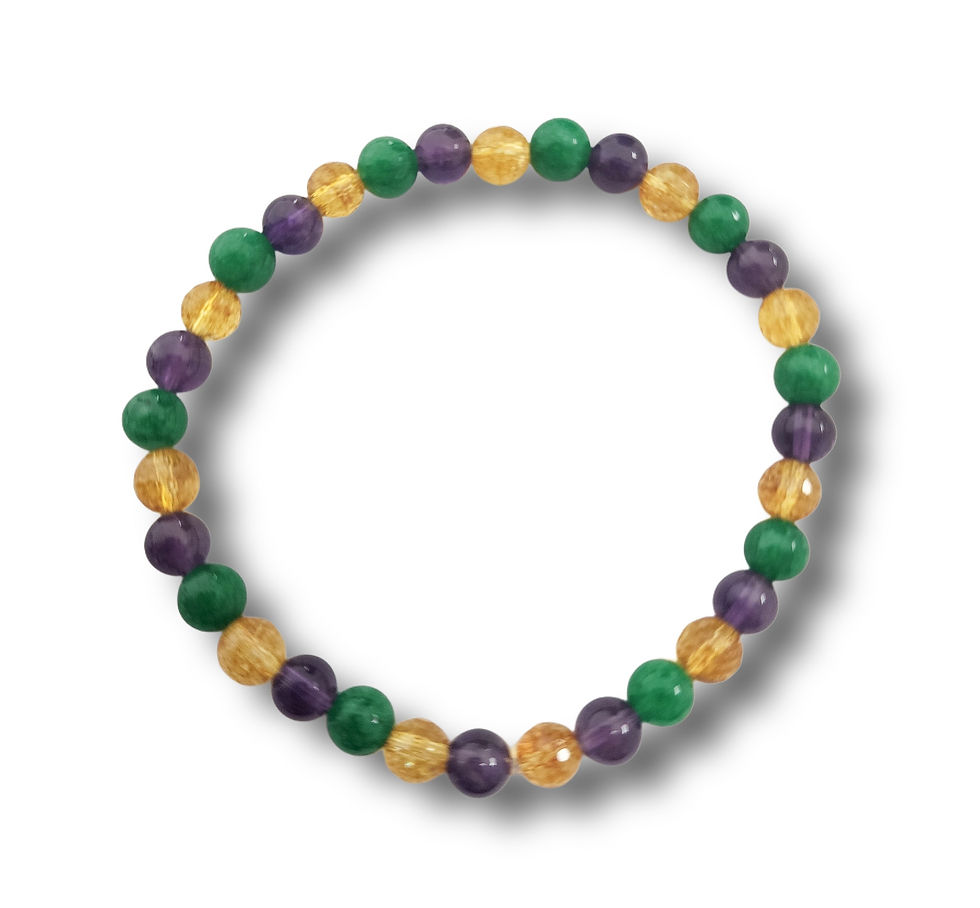 Thumbnail: Mardi Gras Gemstone Bracelet Top