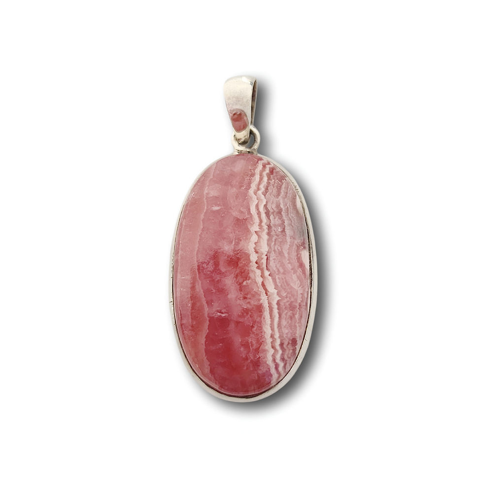 Thumbnail: Rhodochrosite Pendant .925 Sterling Silver (OC1) WB