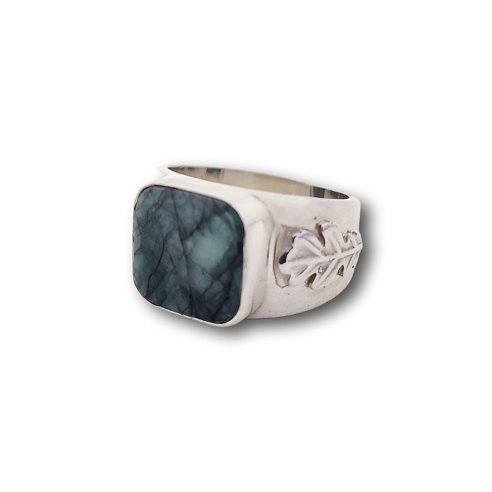 Thumbnail: Emerald Ring .925 Sterling Silver (CC) WB