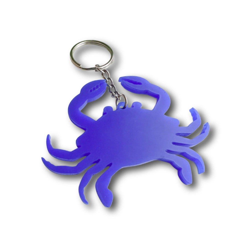 Thumbnail: Crab Acrylic Keychain Side